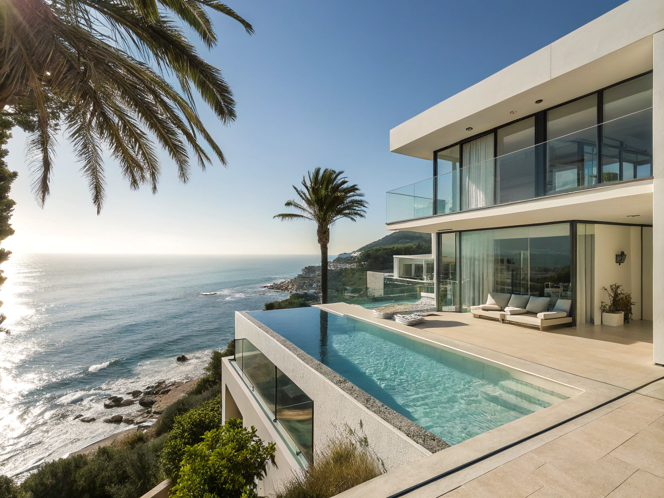 Sunlit Garden Route coastal holiday home overlooking the ocean