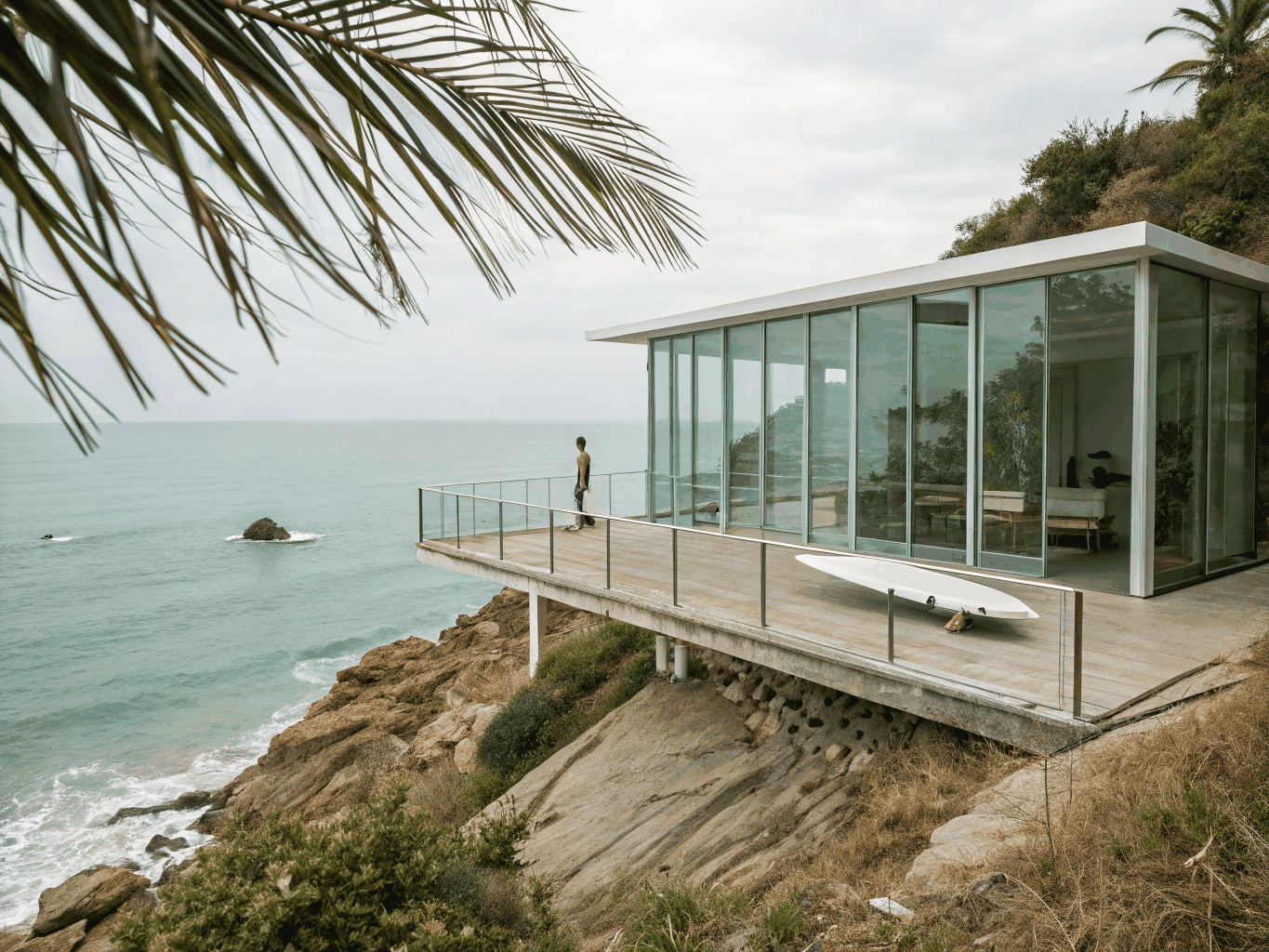 Architectural coastal holiday home on the Garden Route coastline